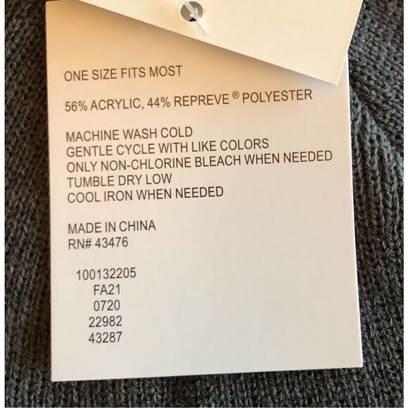 SUN + STONE - NWT - Men’s Tall Solid Beanie in Heathered Grey. Machine Washable - Picture 7 of 11